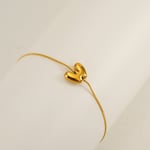 Gold color / 1 Piece Simple Series Daily Letter W Stainless Steel  Gold Color Unisex Chain Bracelets Picture23